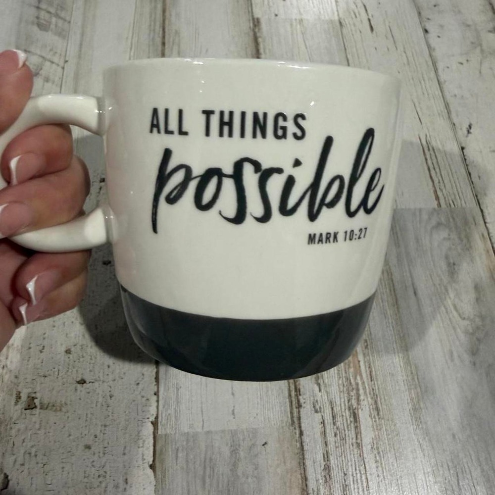 "All Things Possible" Mark 10:27 Ceramic Mug